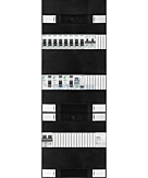 1F groepenkast 36M met 8 groepen+kook+PV16-2P+BT