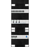 1F groepenkast 36M met 9 groepen+AF+PV20-2P