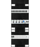 1F groepenkast 36M met 11 groepen+kook+PV20-2P+BT