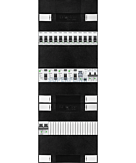 1F groepenkast 36M met 12 groepen+kook+PV16-2P