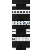 1F groepenkast 36M met 12 groepen+kook+PV20-2P+BT