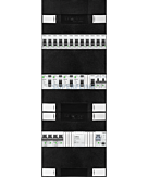 1F groepenkast 36M met 13 groepen+kook+AF+PV16-2P+BT