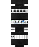 1F groepenkast 36M met 13 groepen+PV20-2P