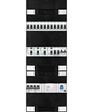 1F groepenkast 36M met 14 groepen+kook+AF+PV20-2P+BT