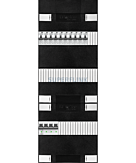 3F groepenkast 36M met 10 aardlekautomaat