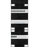 3F groepenkast 36M met 10 aardlekautomaat+BT