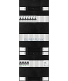 3F groepenkast 36M met 7 aardlekautomaat+BT