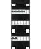 3F groepenkast 36M met 9 aardlekautomaat