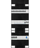 3F groepenkast 36M met 10 aardlekautomaat+kook+PV20-2P