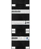 3F groepenkast 36M met 6 aardlekautomaat+kook+PV20-2P+BT