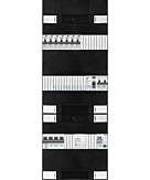 3F groepenkast 36M met 7 aardlekautomaat+kook+PV16-2P+BT