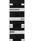3F groepenkast 36M met 8 aardlekautomaat+kook+BT