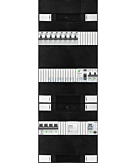 3F groepenkast 36M met 8 aardlekautomaat+kook+PV16-2P+BT