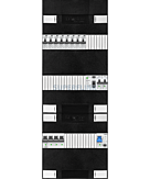 3F groepenkast 36M met 8 aardlekautomaat+kook+PV20-2P