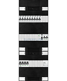 3F groepenkast 36M met 9 aardlekautomaat+kook+BT