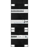 3F groepenkast 36M met 9 aardlekautomaat+kook+PV16-2P+BT