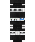 3F groepenkast 36M met 10 groepen+AF+PV20-4P