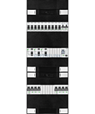 3F groepenkast 36M met 10 groepen+kook+AF+PV16-2P