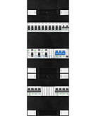 3F groepenkast 36M met 10 groepen+kook+AF+PV20-4P