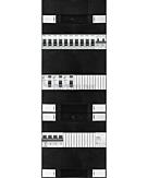 3F groepenkast 36M met 10 groepen+kook+BT