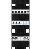 3F groepenkast 36M met 10 groepen+kook+PV16-4P