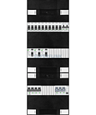 3F groepenkast 36M met 10 groepen+kook+PV16-4P