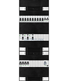 3F groepenkast 36M met 10 groepen+kook+PV16-2P