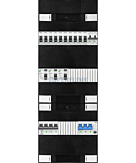 3F groepenkast 36M met 10 groepen+kook+PV20-4P