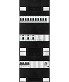 3F groepenkast 36M met 11 groepen+PV16-2P
