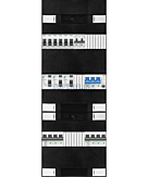 3F groepenkast 36M met 6 groepen+kook+AF+PV20-4P