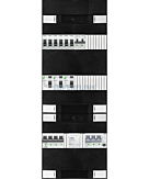 3F groepenkast 36M met 6 groepen+kook+PV16-4P+BT