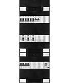 3F groepenkast 36M met 6 groepen+kook+PV16-2P