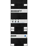 3F groepenkast 36M met 6 groepen+kook+PV20-2P