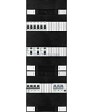 3F groepenkast 36M met 6 groepen+PV16-4P