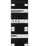 3F groepenkast 36M met 7 groepen+kook