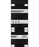 3F groepenkast 36M met 7 groepen+kook+PV16-4P+BT