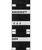 3F groepenkast 36M met 8 groepen+Kook+BT