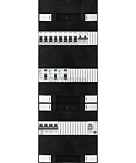 3F groepenkast 36M met 8 groepen+kook+PV16-2P