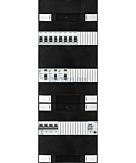 3F groepenkast 36M met 8 groepen+PV16-2P