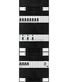 3F groepenkast 36M met 8 groepen+PV16-2P