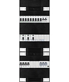 3F groepenkast 36M met 9 groepen+kook+PV16-4P