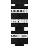 3F groepenkast 36M met 9 groepen+PV16-4P+BT