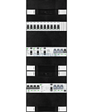 3F groepenkast 36M met 10 groepen+KR+PV16-4P+BT