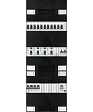 3F groepenkast 36M met 11 groepen+kook+PV16-2P