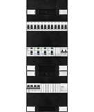 3F groepenkast 36M met 12 groepen+kook+BT