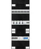 3F groepenkast 36M met 12 groepen+kook+PV20-4P+BT