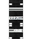 3F groepenkast 36M met 12 groepen+KR+PV16-2P+BT