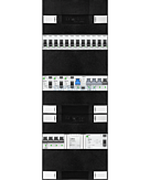 3F groepenkast 36M met 12 groepen+KR+PV20-2P+BT