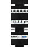 3F groepenkast 36M met 13 groepen+Kook+PV20-4P+BT