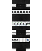 3F groepenkast 36M met 13 groepen+kook+PV20-2P